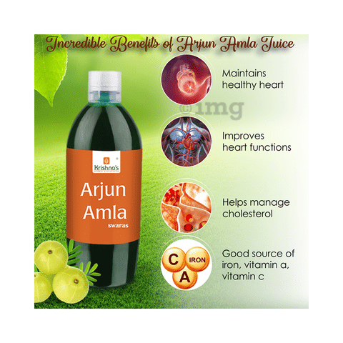 Krishna S Arjun Amla Juice Buy Bottle Of 500 Ml Juice At Best Price In India 1mg