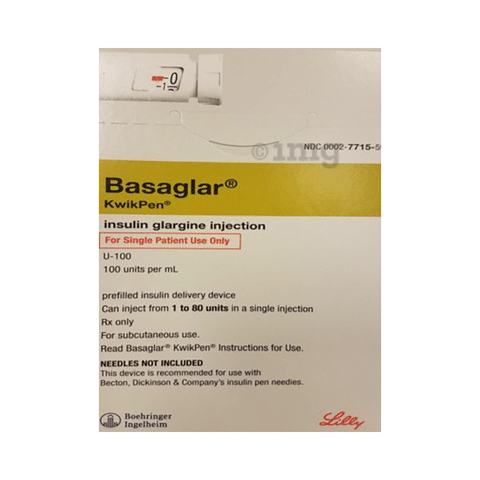 Basaglar 100iu Ml Kwikpen View Uses Side Effects Price And Substitutes 1mg