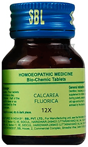 Sbl Calcarea Fluorica Biochemic Tablet 12x Buy Bottle Of 25 Gm Biochemic Tablet At Best Price In India 1mg