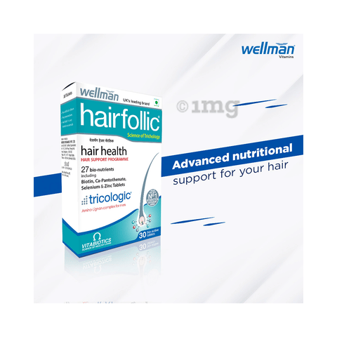 Wellman Hairfollic Hair Supplement Tablet Buy Box Of 30 Tablets At Best Price In India 1mg