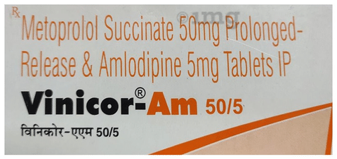 Vinicor Am 50 5 Tablet Pr View Uses Side Effects Price And Substitutes 1mg