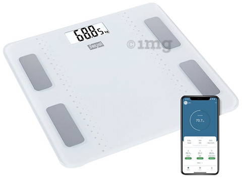 Sansui Smart Bluetooth Body Fat Analyser Weighing Scale White 180kg Buy Box Of 1 Unit At Best Price In India 1mg