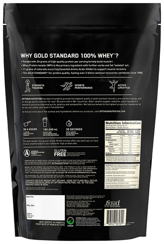 Optimum Nutrition (ON) Gold Standard 100% Whey Protein ...
