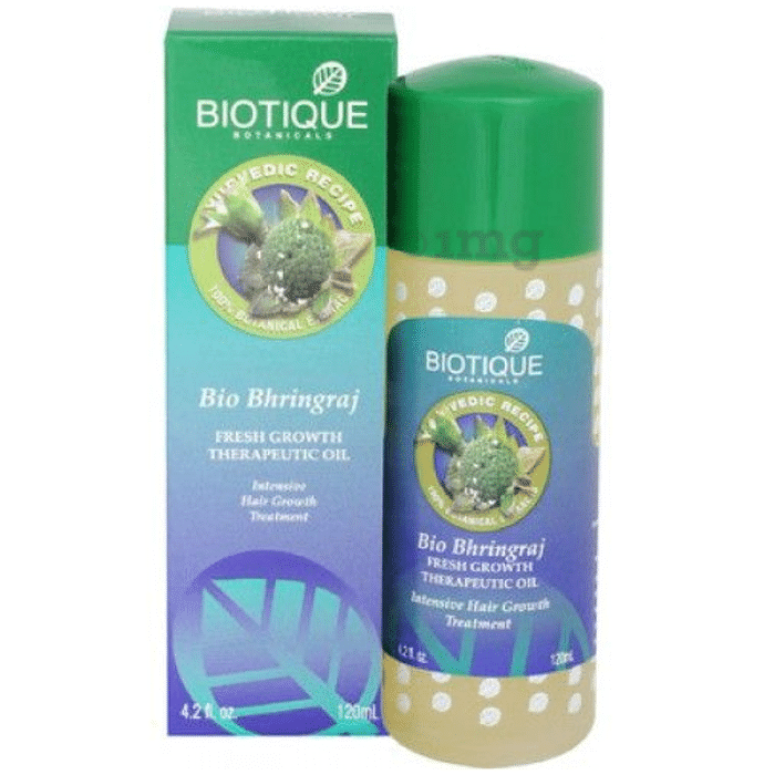 Biotique Bio Bhringraj Fresh Growth Therapeutic Oil Buy Bottle Of 120 Ml Oil At Best Price In India 1mg