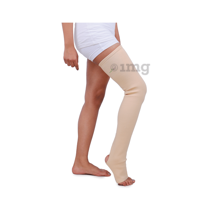 mid thigh compression socks