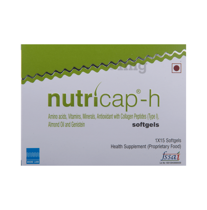 Nutricap H Softgel Capsule Buy Strip Of 15 Soft Gelatin Capsules At Best Price In India 1mg