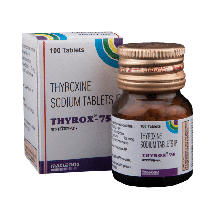 Thyrox 75 Tablet View Uses Side Effects Price And Substitutes 1mg