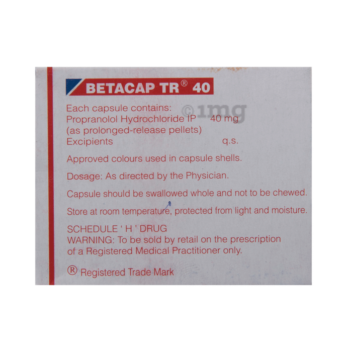 Betacap Tr 40 Capsule In Telugu ఉపయ గ ల ద ష ప రభ వ ల క ర ప ప రత య మ న య ల జ గ రత తల మర య సలహ Betacap Tr 40 Capsule Ke Fayde Nuksan Use Upyog Price Dose Side Effects In
