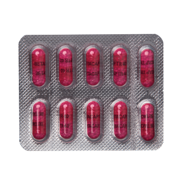 Betacap Tr 40 Capsule View Uses Side Effects Price And Substitutes 1mg
