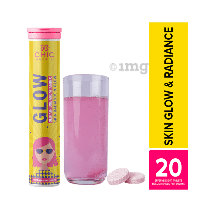 Chicnutrix Glow Glutathione And Vitamin C Strawberry And Lemon Effervescent Tablet Buy Bottle Of Effervescent Tablet At Best Price In India 1mg