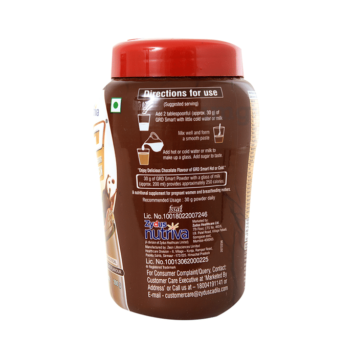 Grd Smart Powder Chocolate Buy Bottle Of 200 Gm Powder At Best Price In India 1mg