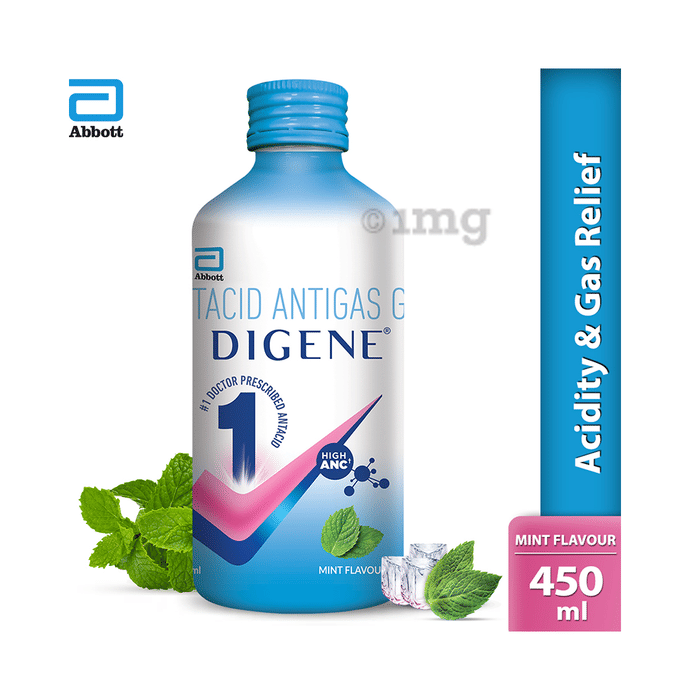 Digene Acidity Gas Relief Gel Mint Buy Bottle Of 450 Ml Oral Gel At Best Price In India 1mg