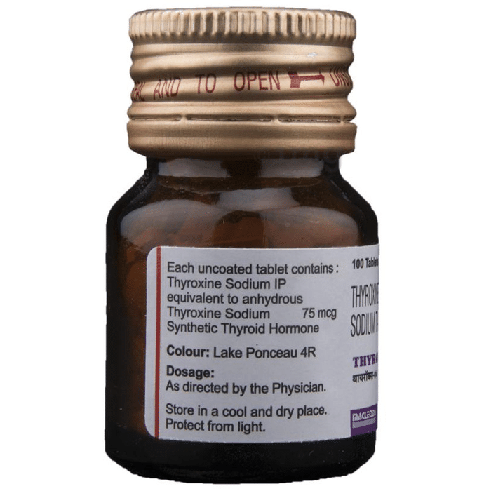 Thyrox 75 Tablet View Uses Side Effects Price And Substitutes 1mg