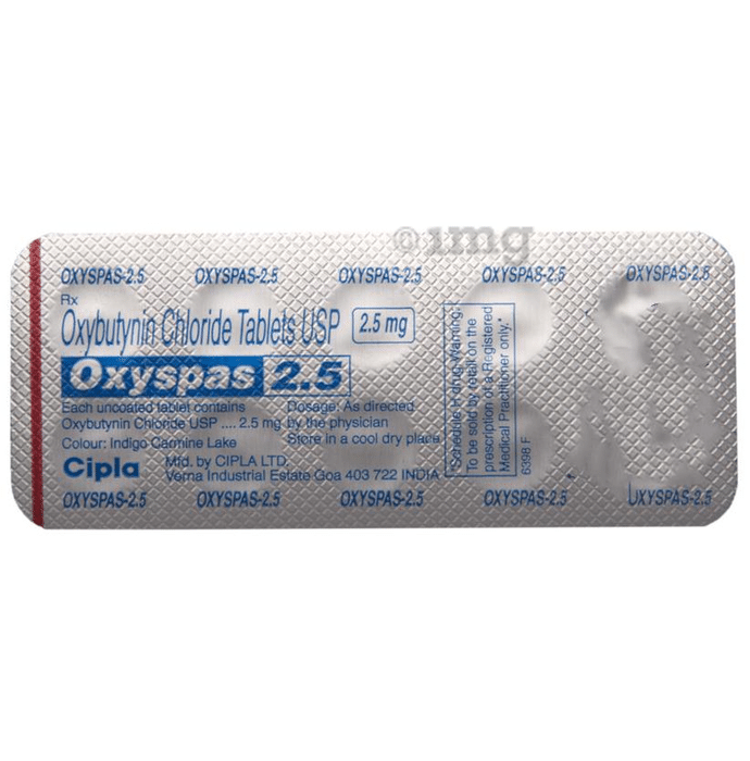 Ditropan 2.5mg tablets