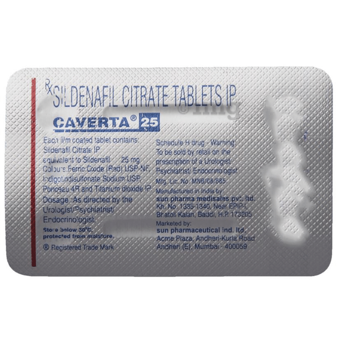 Caverta 25 mg tablet