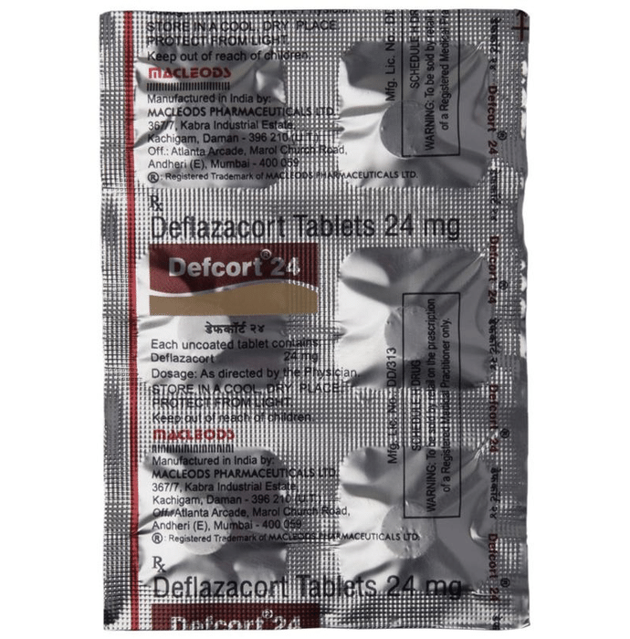 Defcort 24 Tablet View Uses Side Effects Price And Substitutes 1mg