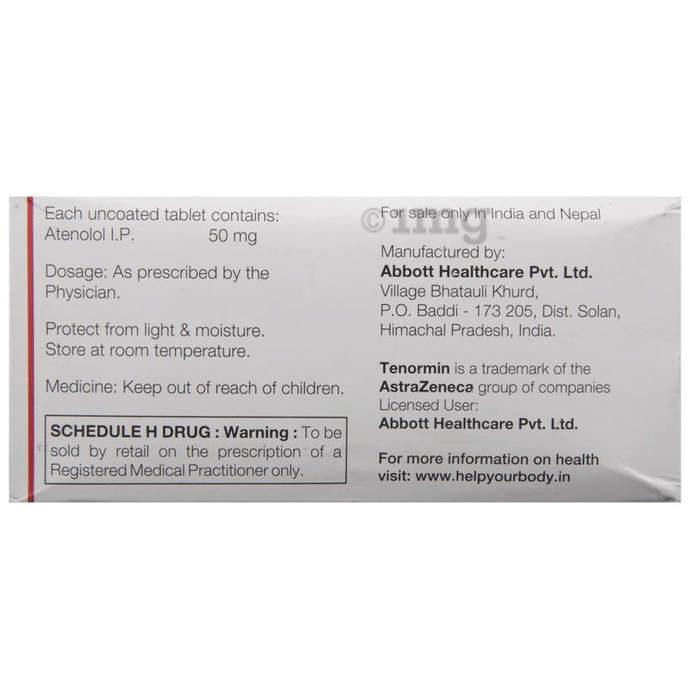 Tenormin 50mg