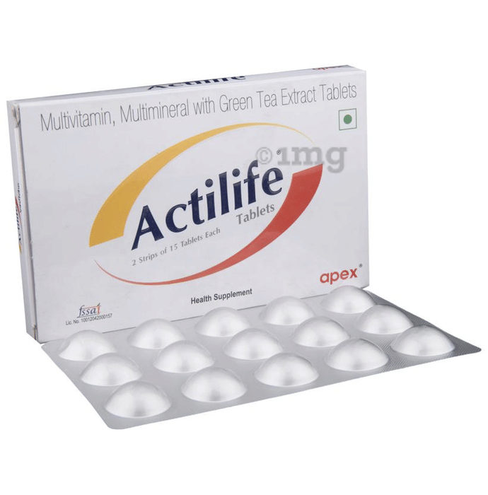 Actilife Tablet Buy strip of 15 tablets at best price in India 1mg