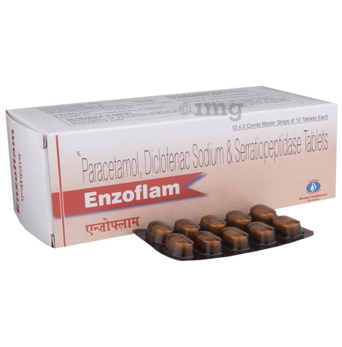 Enzoflam Tablet View Uses Side Effects Price And Substitutes 1mg
