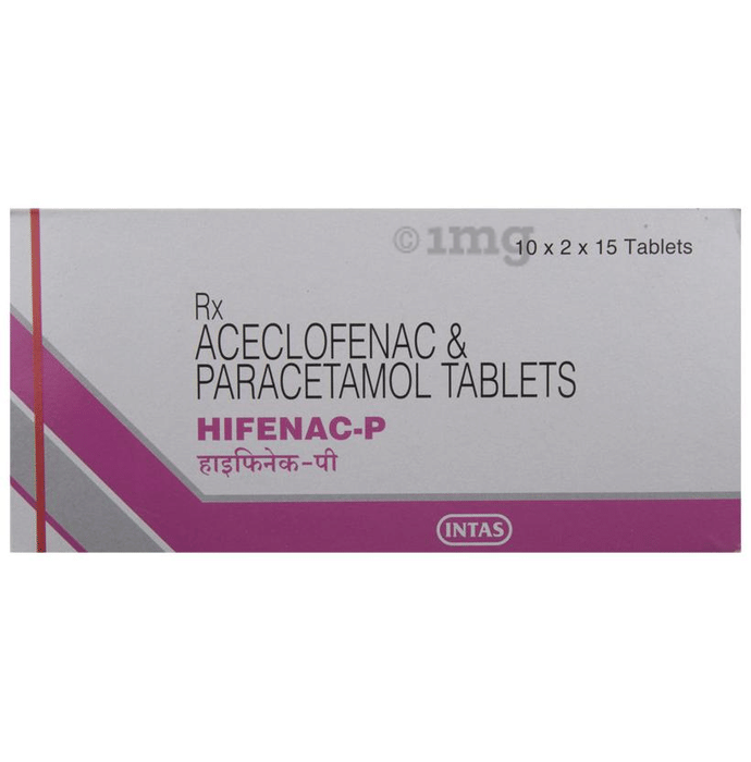 Hifenac P Tablet View Uses Side Effects Price And Substitutes 1mg