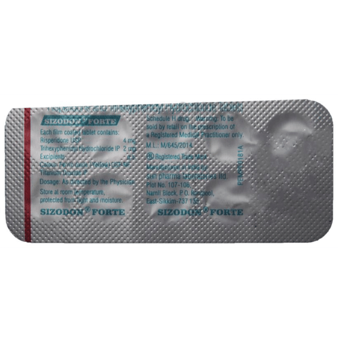 Sizodon Forte Tablet View Uses Side Effects Price And Substitutes 1mg