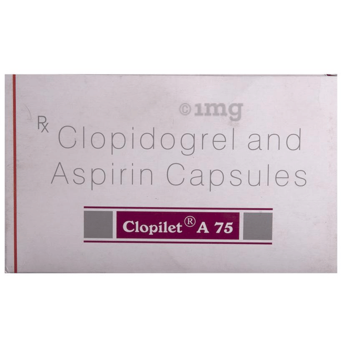Clopilet A 75 Capsule View Uses Side Effects Price And Substitutes 1mg