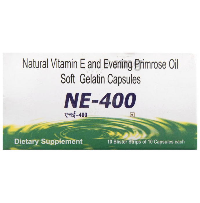 Ne 400 Soft Gelatin Capsule Buy Strip Of 10 Soft Gelatin Capsules At Best Price In India 1mg