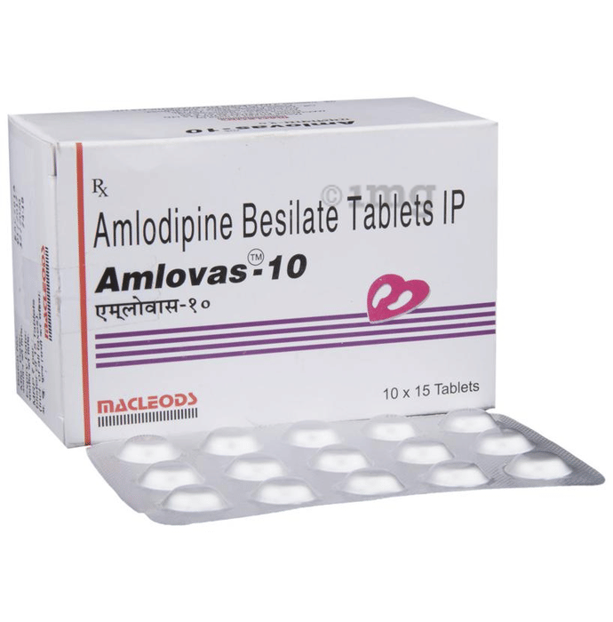 Amlovas 10 Tablet View Uses Side Effects Price And Substitutes 1mg