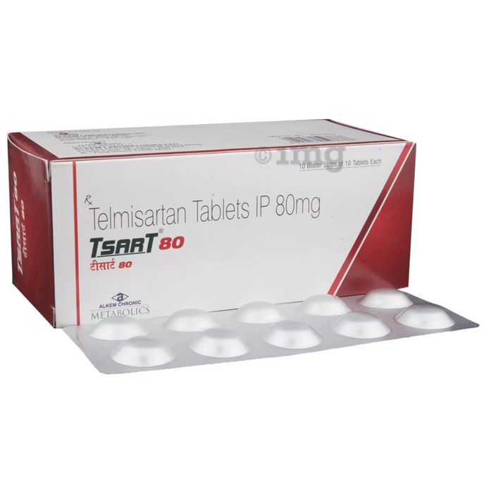 Tsart 80 Tablet View Uses Side Effects Price And Substitutes 1mg