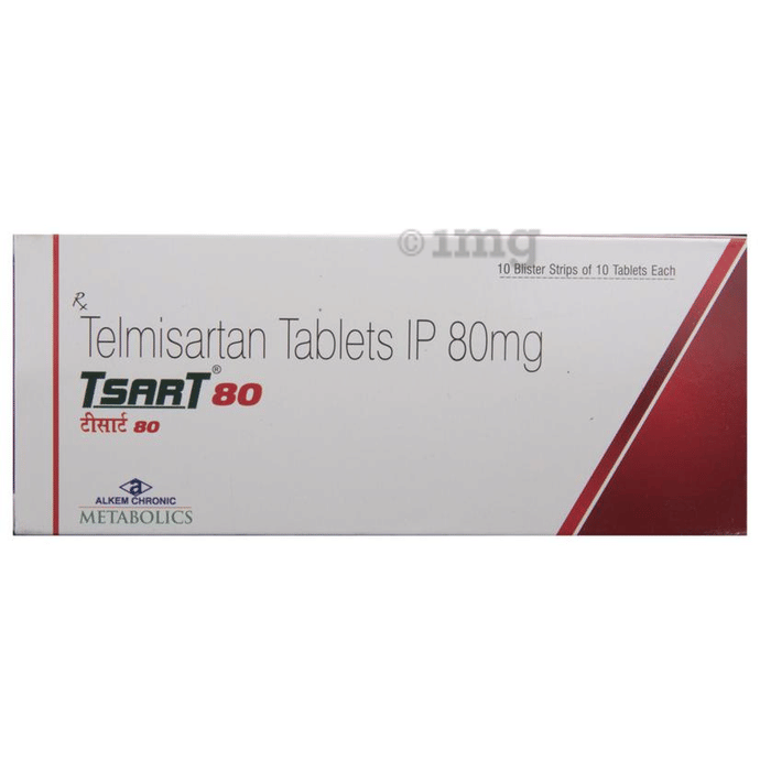 Tsart 80 Tablet View Uses Side Effects Price And Substitutes 1mg