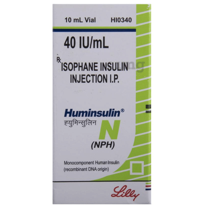 Huminsulin N 40iu Ml Injection View Uses Side Effects Price And Substitutes 1mg