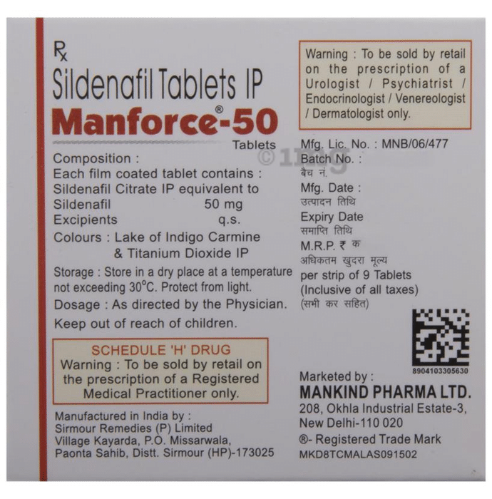 Viagra tablet manforce
