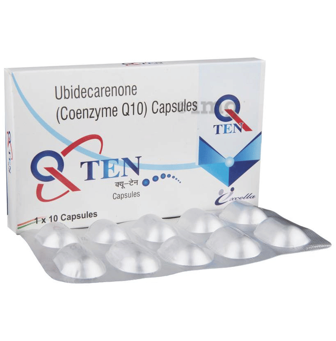 Q Ten Capsule Buy strip of 10 capsules at best price in India 1mg