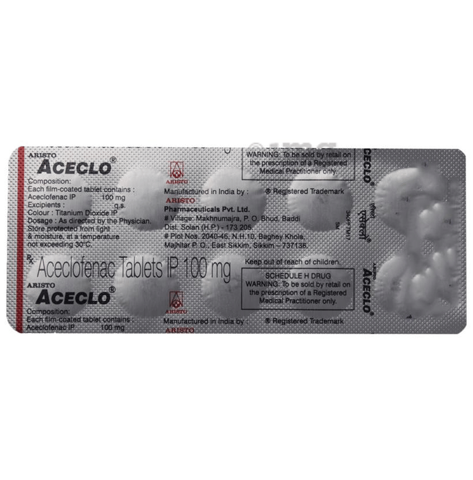 Aceclo Tablet View Uses Side Effects Price And Substitutes 1mg