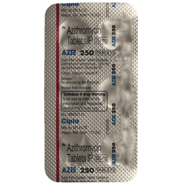 Azee 250 Tablet View Uses Side Effects Price And Substitutes 1mg