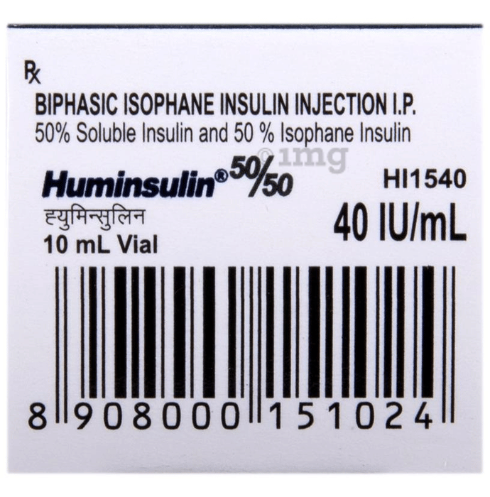 Huminsulin 50 50 40 iu injection