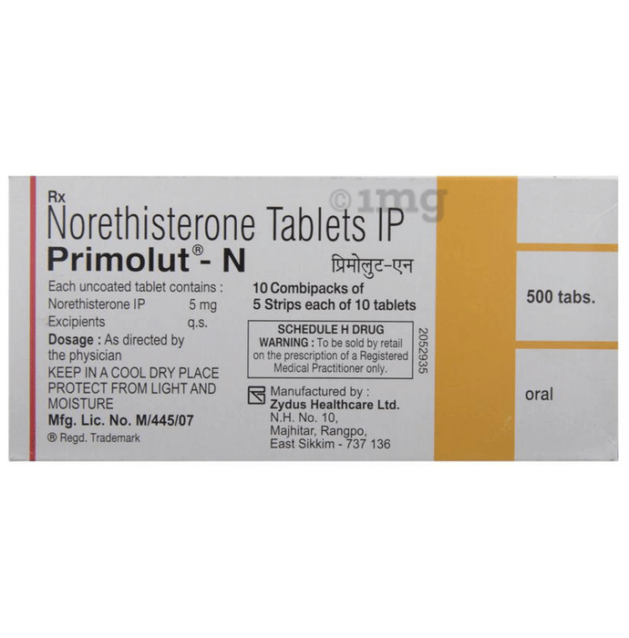 Primolut N Tablet View Uses Side Effects Price And Substitutes 1mg