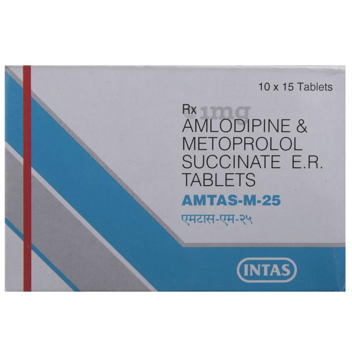 Amtas M 25 Tablet Pr View Uses Side Effects Price And Substitutes 1mg