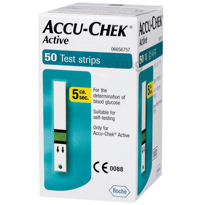 AccuChek Active Test Strip Buy box of 50 Test Strips at best price in