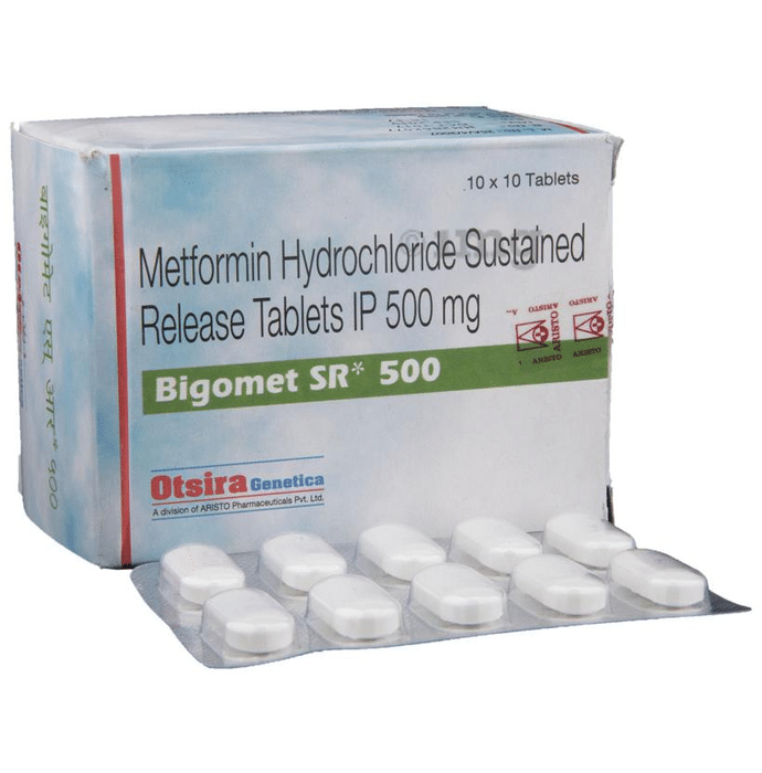 Bigomet Sr 500 Tablet View Uses Side Effects Price And Substitutes 1mg