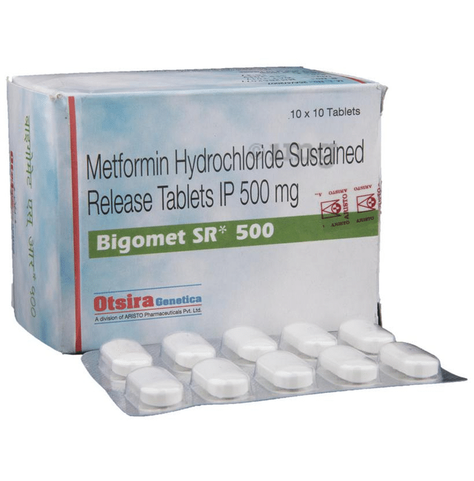 Bigomet Sr 500 Tablet View Uses Side Effects Price And Substitutes 1mg