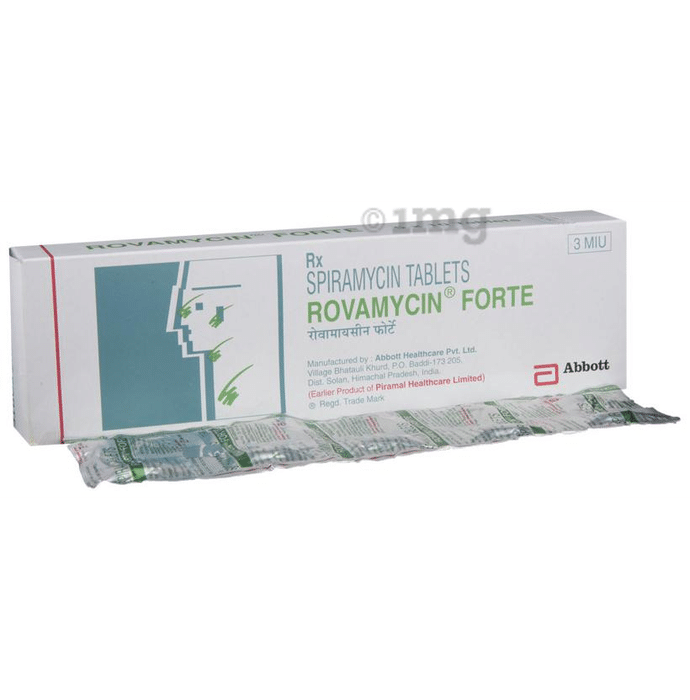 Rovamycin Forte Tablet View Uses Side Effects Price And Substitutes 1mg