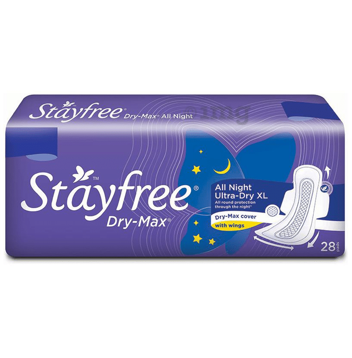 Stayfree Dry-Max All Night Ultra-Dry Pads XL