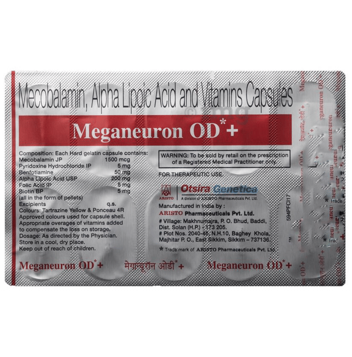 Meganeuron Od Plus Capsule View Uses Side Effects Price And Substitutes 1mg