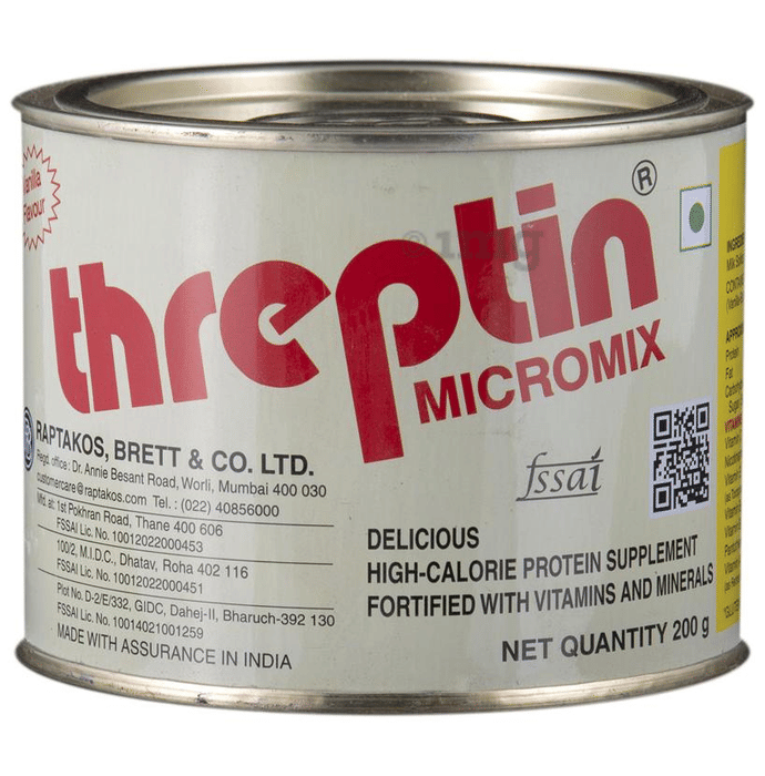 Threptin Micromix High Calorie Protein Powder Chocolate Buy Box Of 200 Gm Powder At Best Price In India 1mg