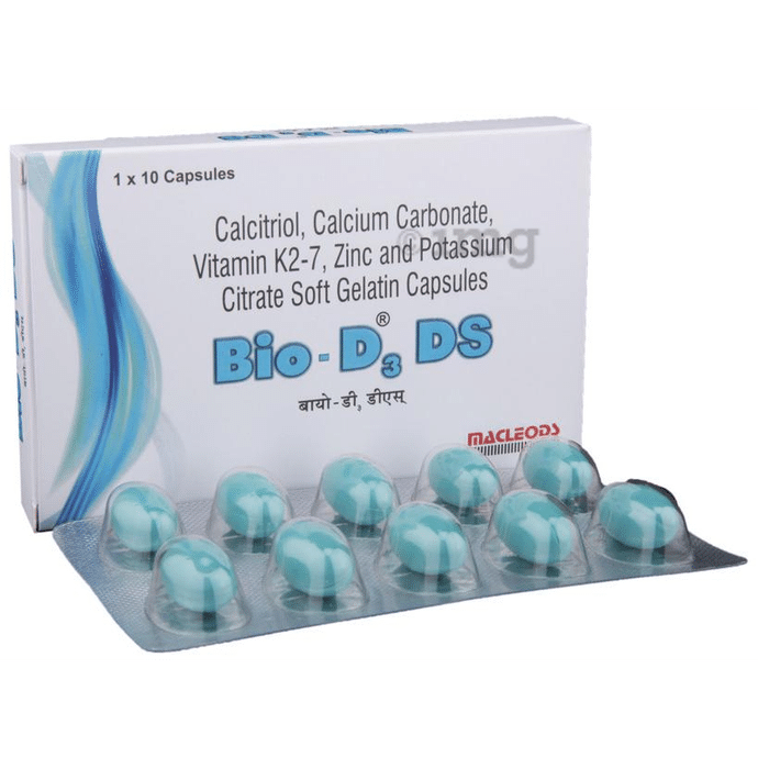 Bio-D3 DS Capsule: Buy strip of 10 capsules at best price in India | 1mg
