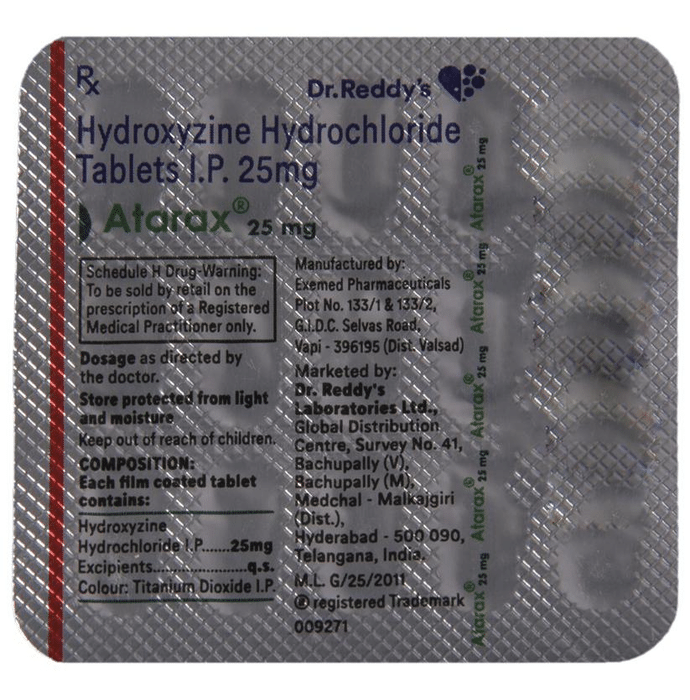 Atarax generic cost