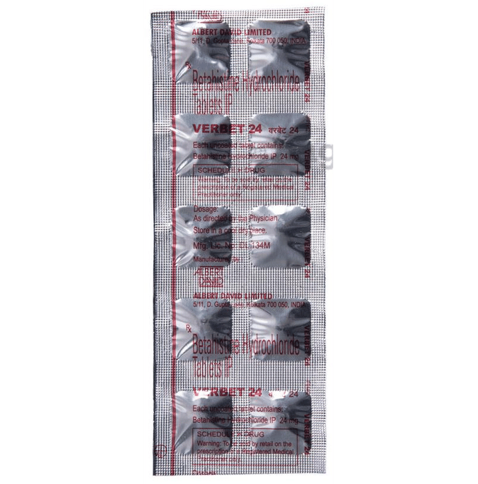 Verbet 24 Tablet View Uses Side Effects Price And Substitutes 1mg