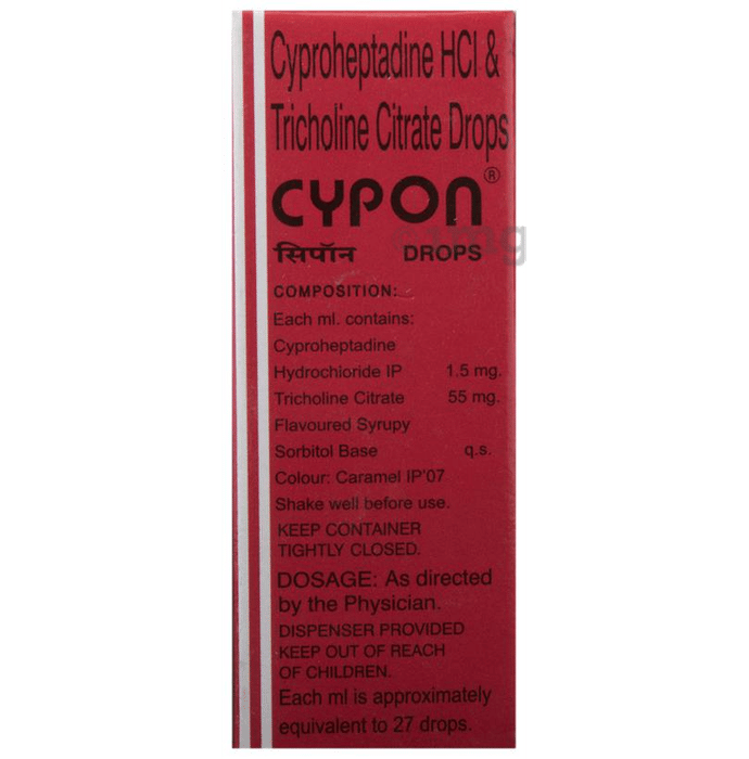 Cypon Oral Drops View Uses Side Effects Price And Substitutes 1mg