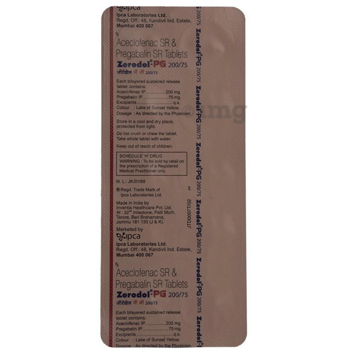 Zerodol Pg 0 75 Tablet Sr View Uses Side Effects Price And Substitutes 1mg Zerodol Pg 0 75 Tablet Sr View Uses Side Effects Price And Substitutes 1mg